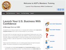 Tablet Screenshot of ncpmembers.com